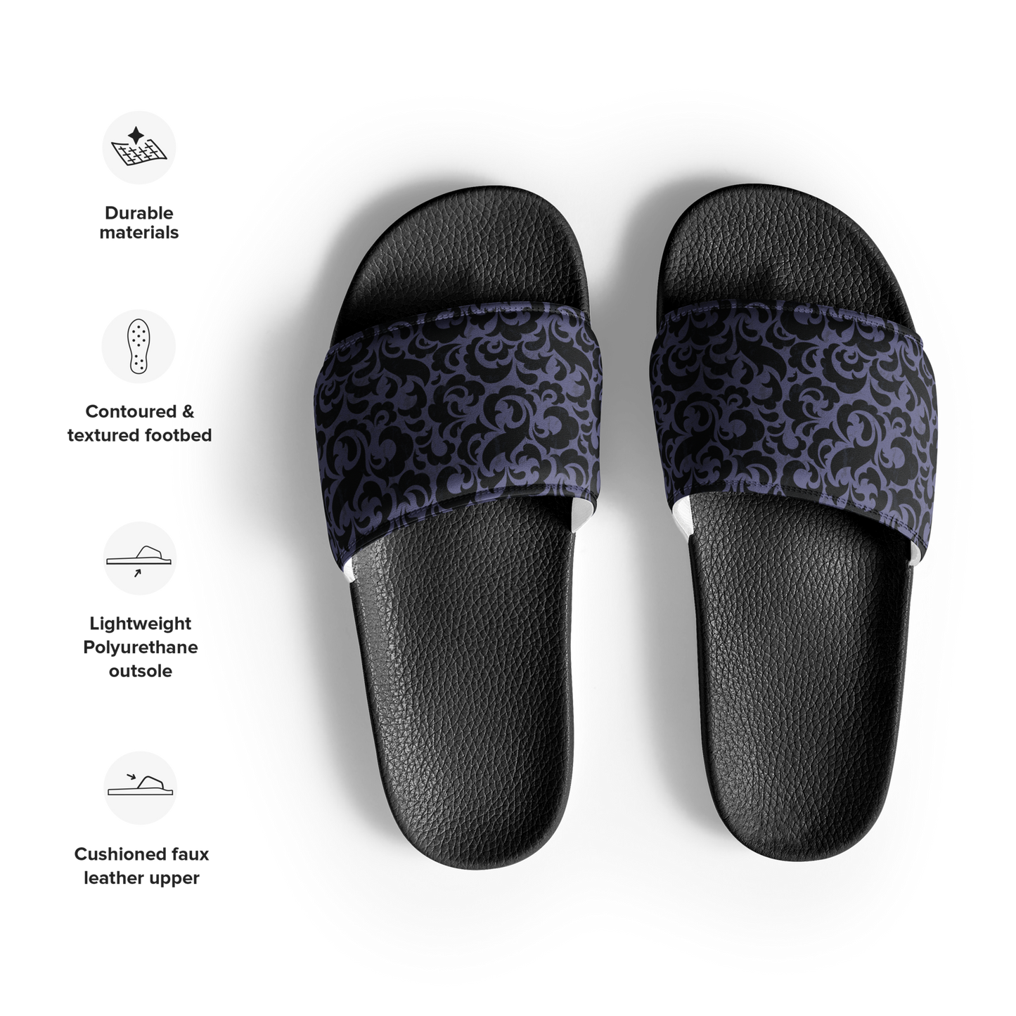 Lavender Bloom - Men’s Slides