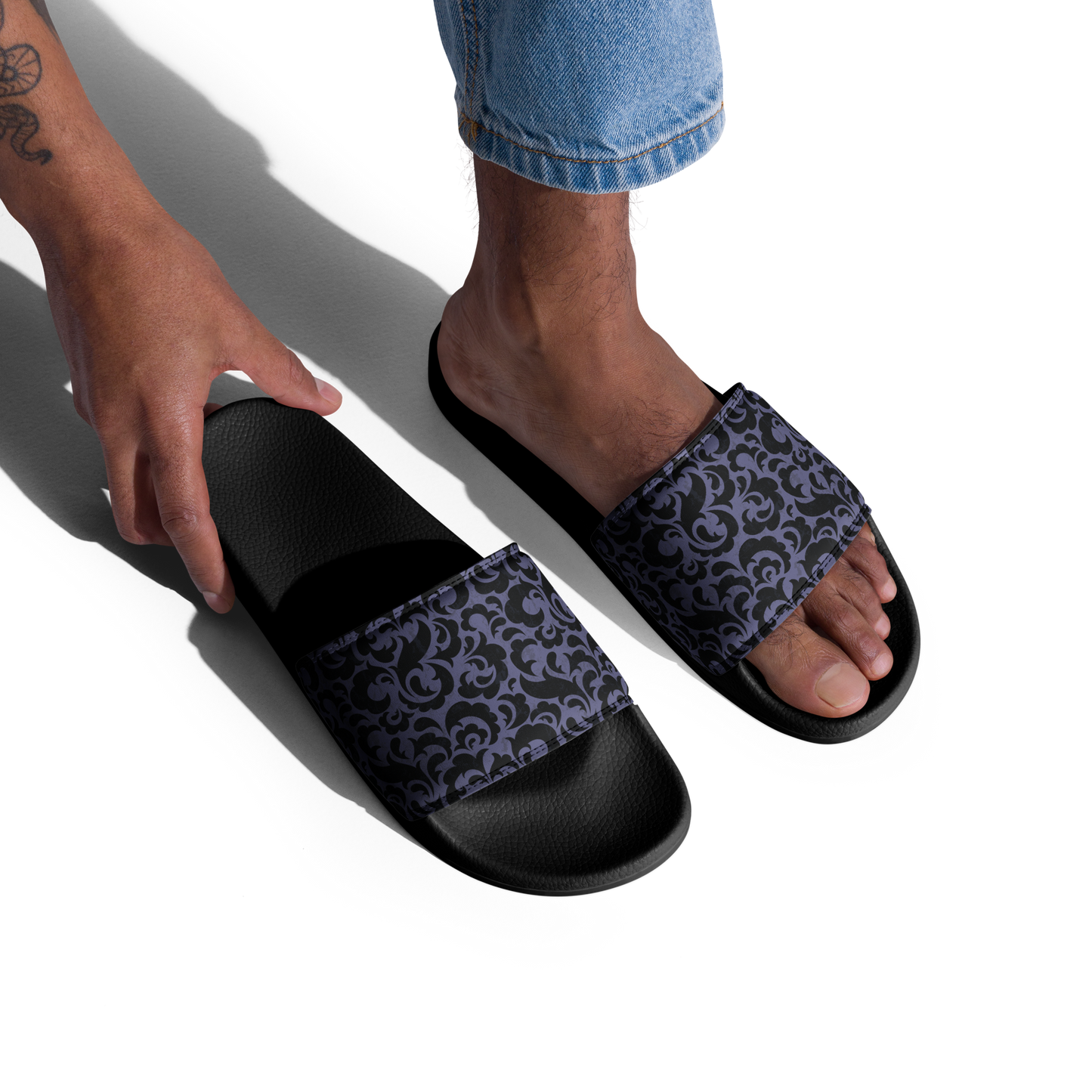 Lavender Bloom - Men’s Slides