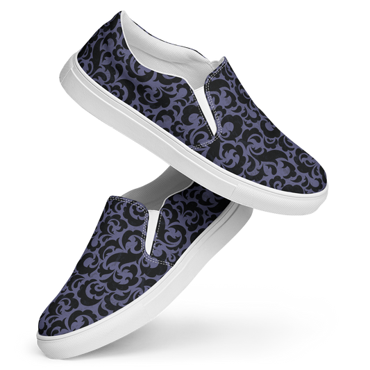 Lavender Bloom - Men’s Slip Ons